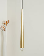 Zenith Chandelier Minimaliste Cristal Laiton - Neutralighting