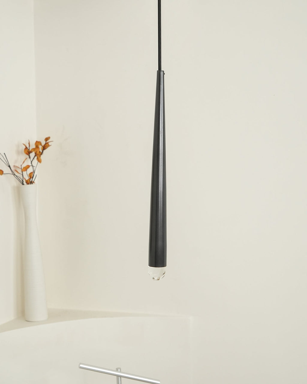 Zenith Chandelier Minimaliste Cristal Laiton - Neutralighting