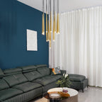 Zenith Chandelier Minimaliste Cristal Laiton - Neutralighting