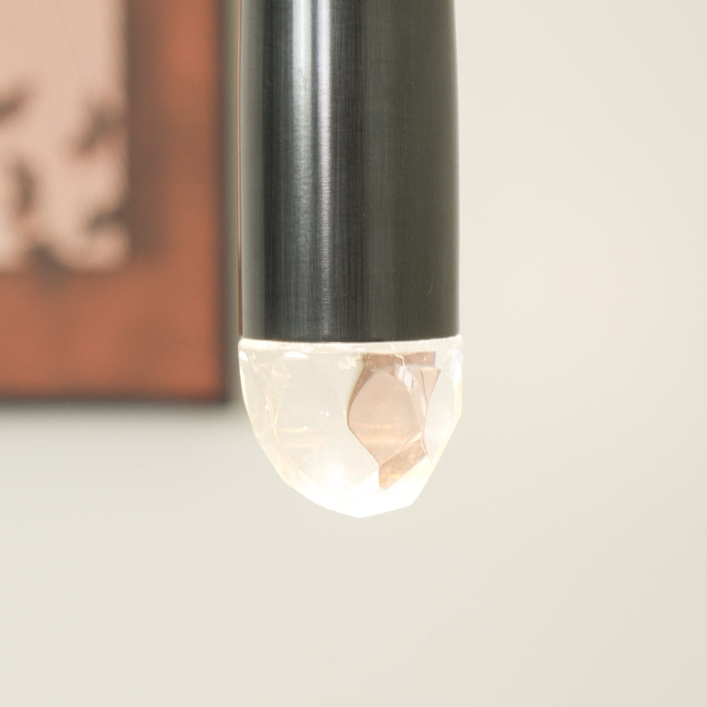Zenith Chandelier Minimaliste Cristal Laiton - Neutralighting