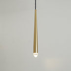 Zenith Chandelier Minimaliste Cristal Laiton - Neutralighting