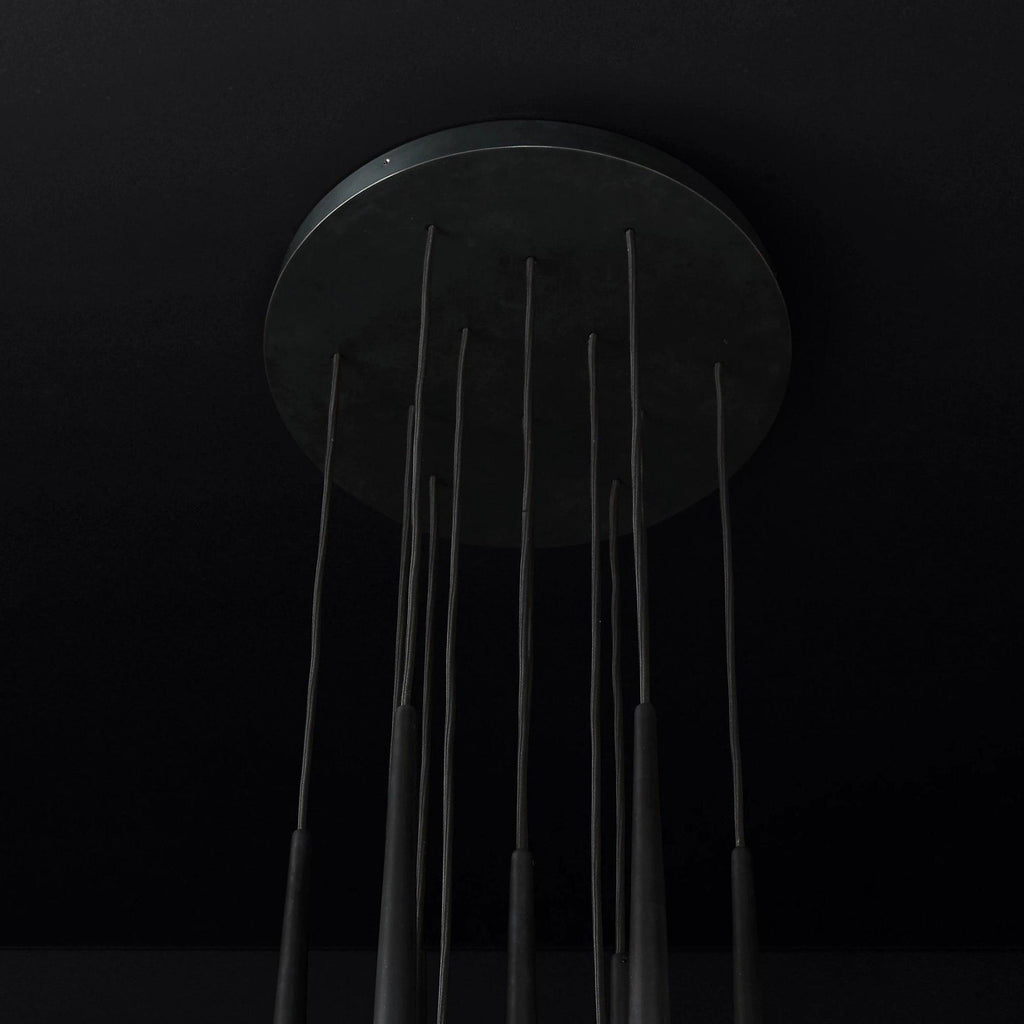 Zenith Chandelier Minimaliste Cristal Laiton - Neutralighting