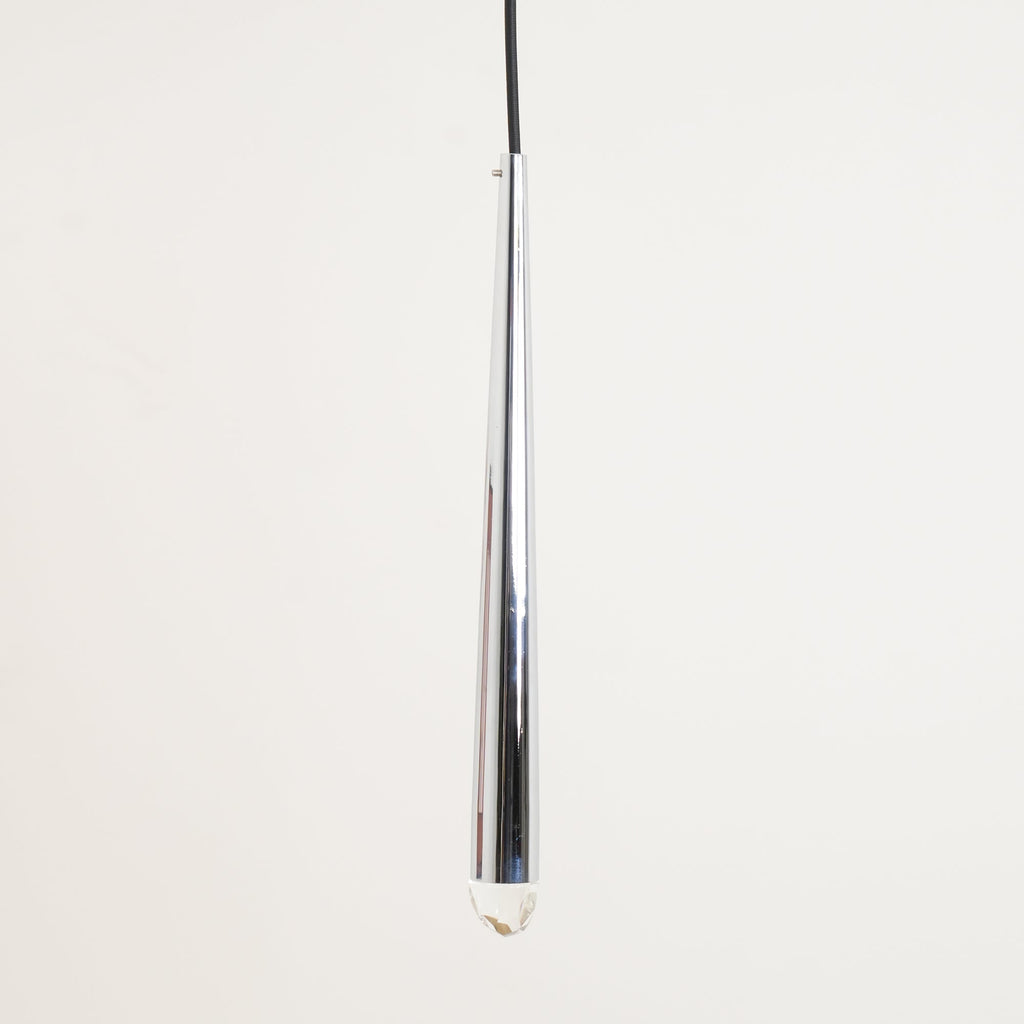 Zenith Chandelier Minimaliste Cristal Laiton - Neutralighting