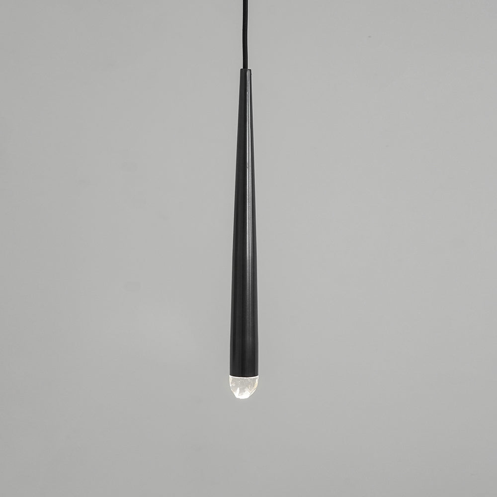 Zenith Chandelier Minimaliste Cristal Laiton - Neutralighting