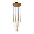 Zenith Chandelier Minimaliste Cristal Laiton - Neutralighting