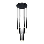 Zenith Chandelier Minimaliste Cristal Laiton - Neutralighting