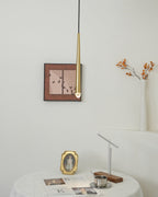 Zenith Chandelier Minimaliste Cristal Laiton - Neutralighting