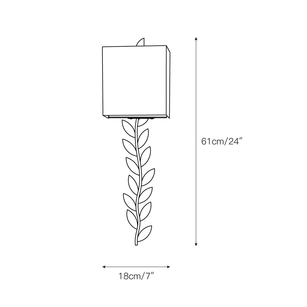 Plotuvyo Lampe Murale Métal Laiton Tissu Grove Minimaliste Moderne - Neutralighting