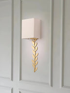 Plotuvyo Lampe Murale Métal Laiton Tissu Grove Minimaliste Moderne - Neutralighting