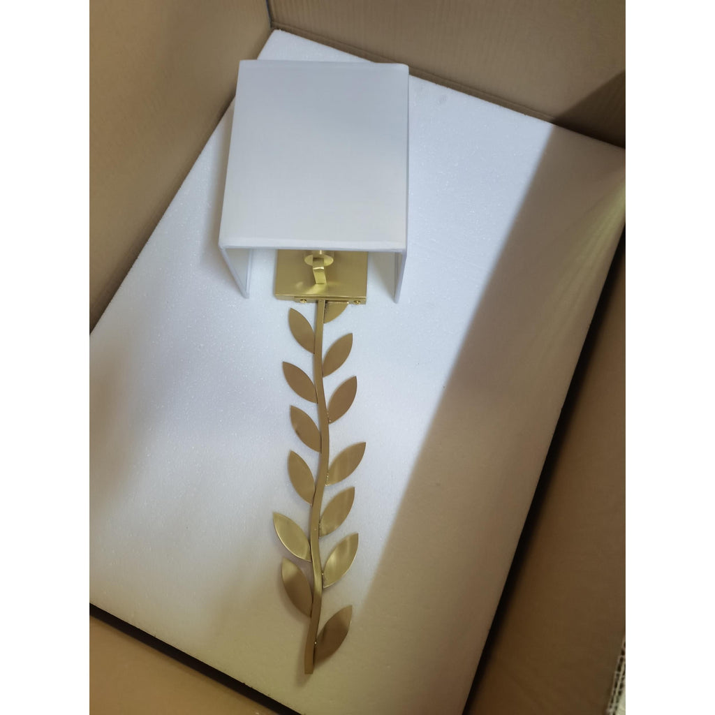 Plotuvyo Lampe Murale Métal Laiton Tissu Grove Minimaliste Moderne - Neutralighting