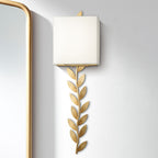 Plotuvyo Lampe Murale Métal Laiton Tissu Grove Minimaliste Moderne - Neutralighting