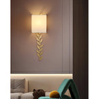 Plotuvyo Lampe Murale Métal Laiton Tissu Grove Minimaliste Moderne - Neutralighting