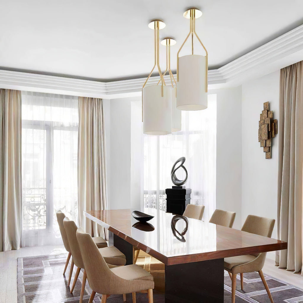 Lustra Chandelier LED 3-Lumières Laiton Moderne - Neutralighting