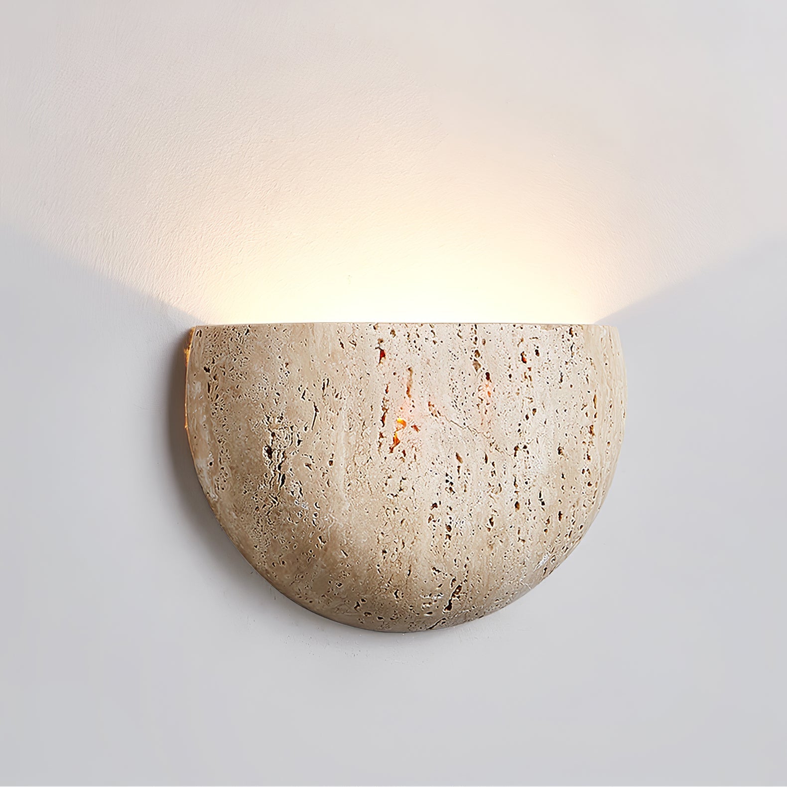 Armarel Applique Murale Demi-Lune en Travertin - Neutralighting