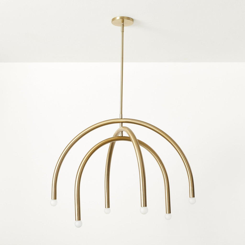 Hadden Chandelier Laiton Métal Minimaliste Moderne - Neutralighting