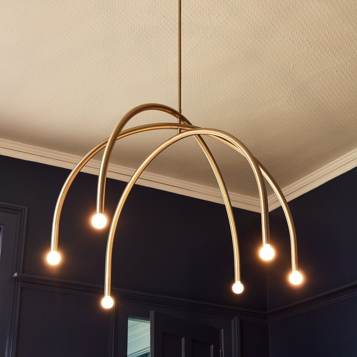 Hadden Chandelier Laiton Métal Minimaliste Moderne - Neutralighting