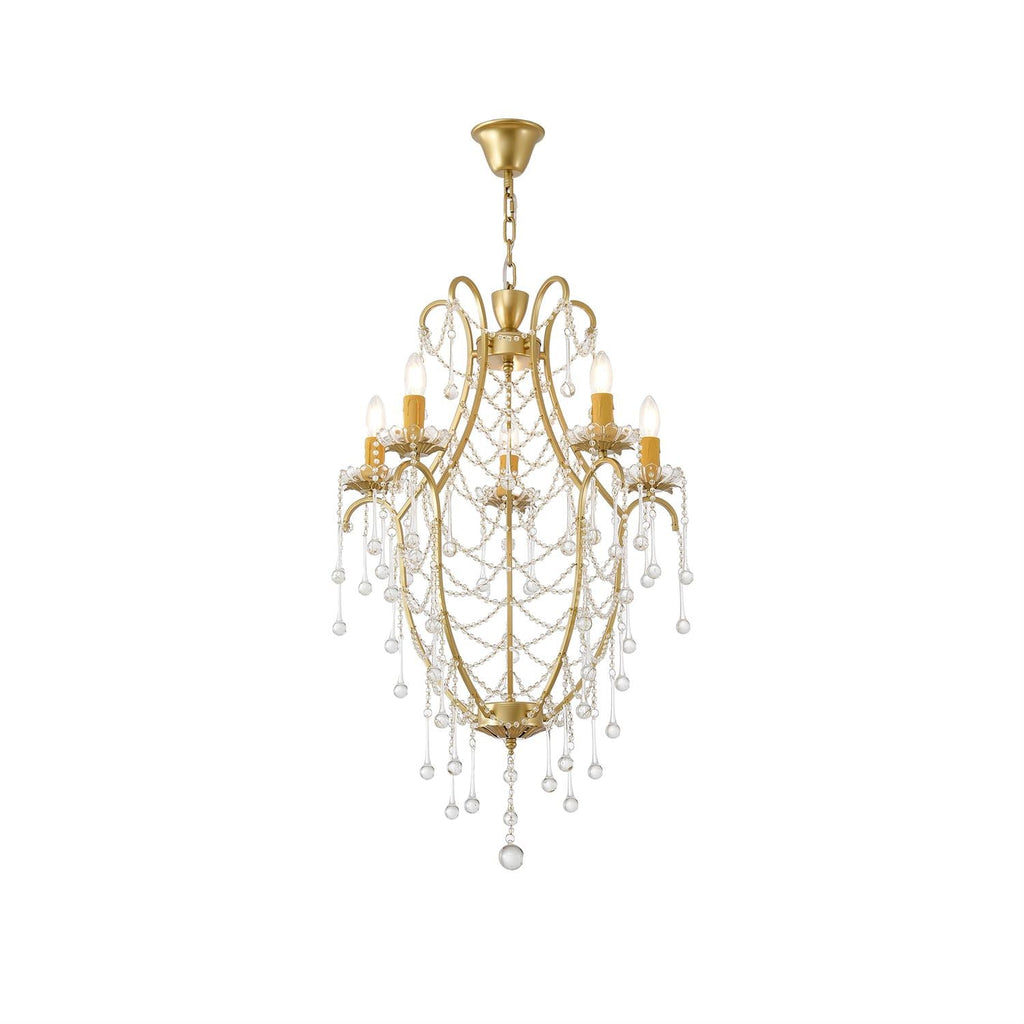Qvistuvyo Chandelier Métal Verre Créativité Individuelle - Neutralighting