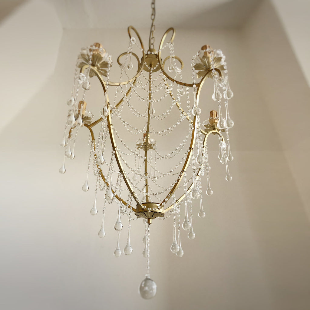 Qvistuvyo Chandelier Métal Verre Créativité Individuelle - Neutralighting