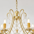Qvistuvyo Chandelier Métal Verre Créativité Individuelle - Neutralighting