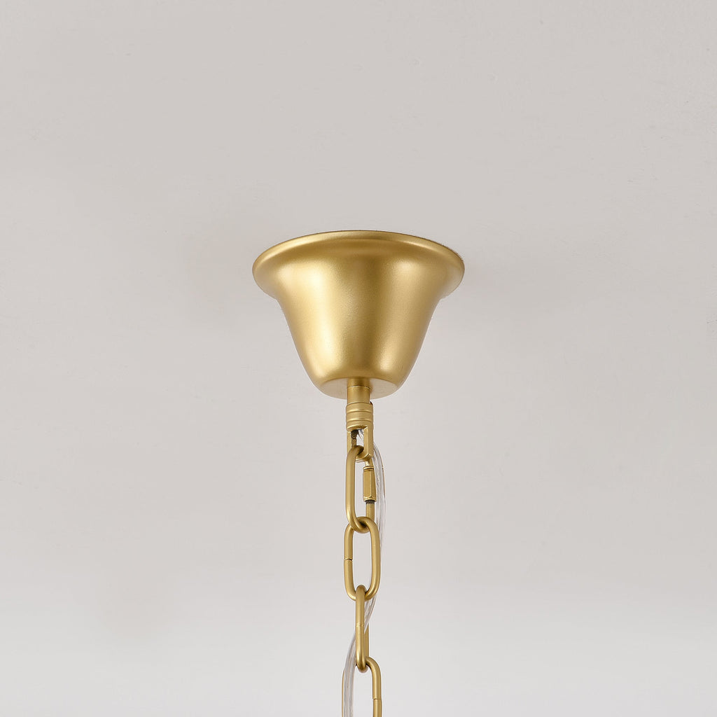 Qvistuvyo Chandelier Métal Verre Créativité Individuelle - Neutralighting