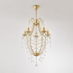 Qvistuvyo Chandelier Métal Verre Créativité Individuelle - Neutralighting