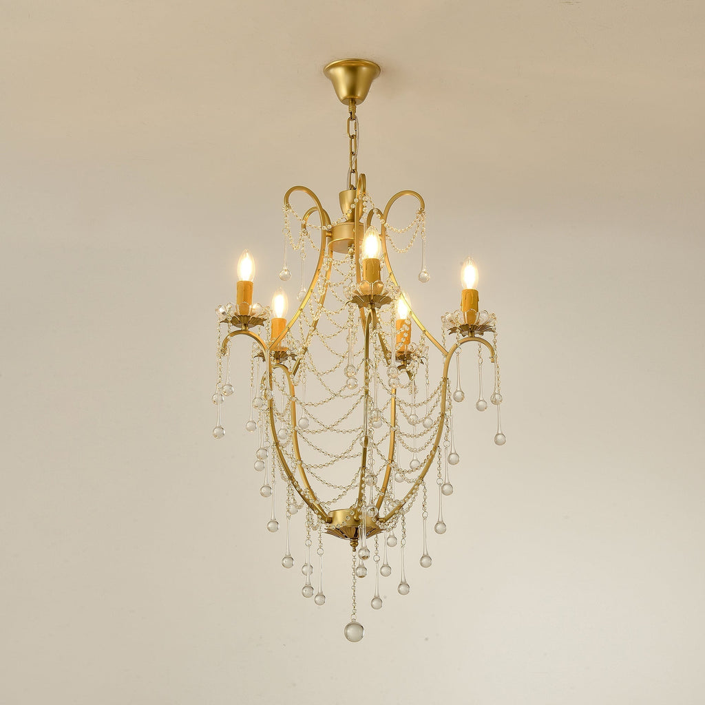 Qvistuvyo Chandelier Métal Verre Créativité Individuelle - Neutralighting