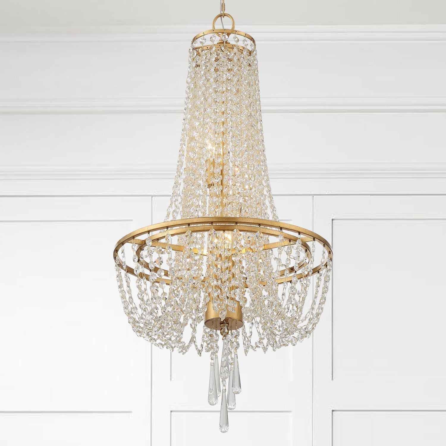 Sifuvys Chandelier Métal Cristal Luxe Postmoderne - Neutralighting