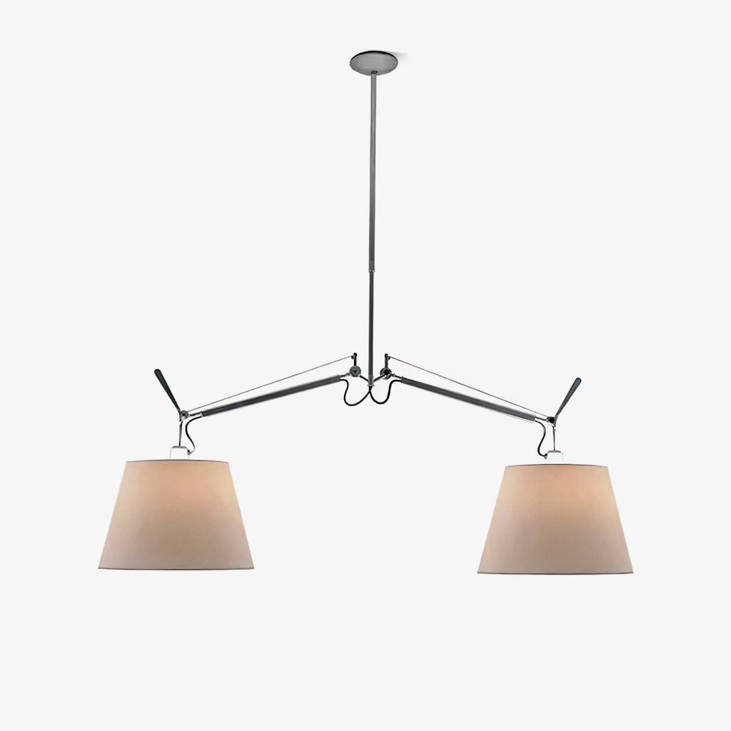 Evmirion Premium Élégance Abat-Jour Tissu Pendentif Lampe - Neutralighting