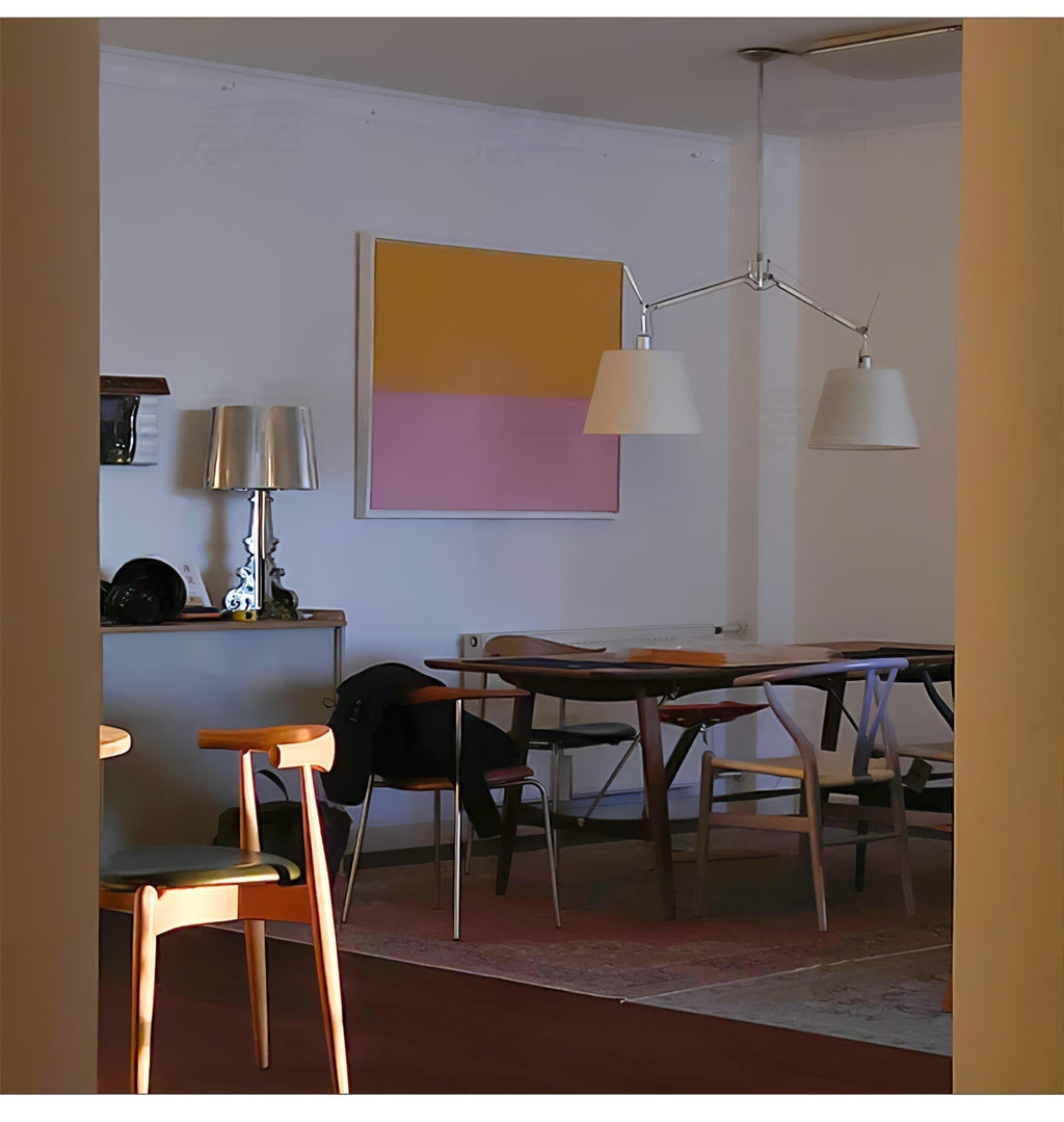 Evmirion Premium Élégance Abat-Jour Tissu Pendentif Lampe - Neutralighting