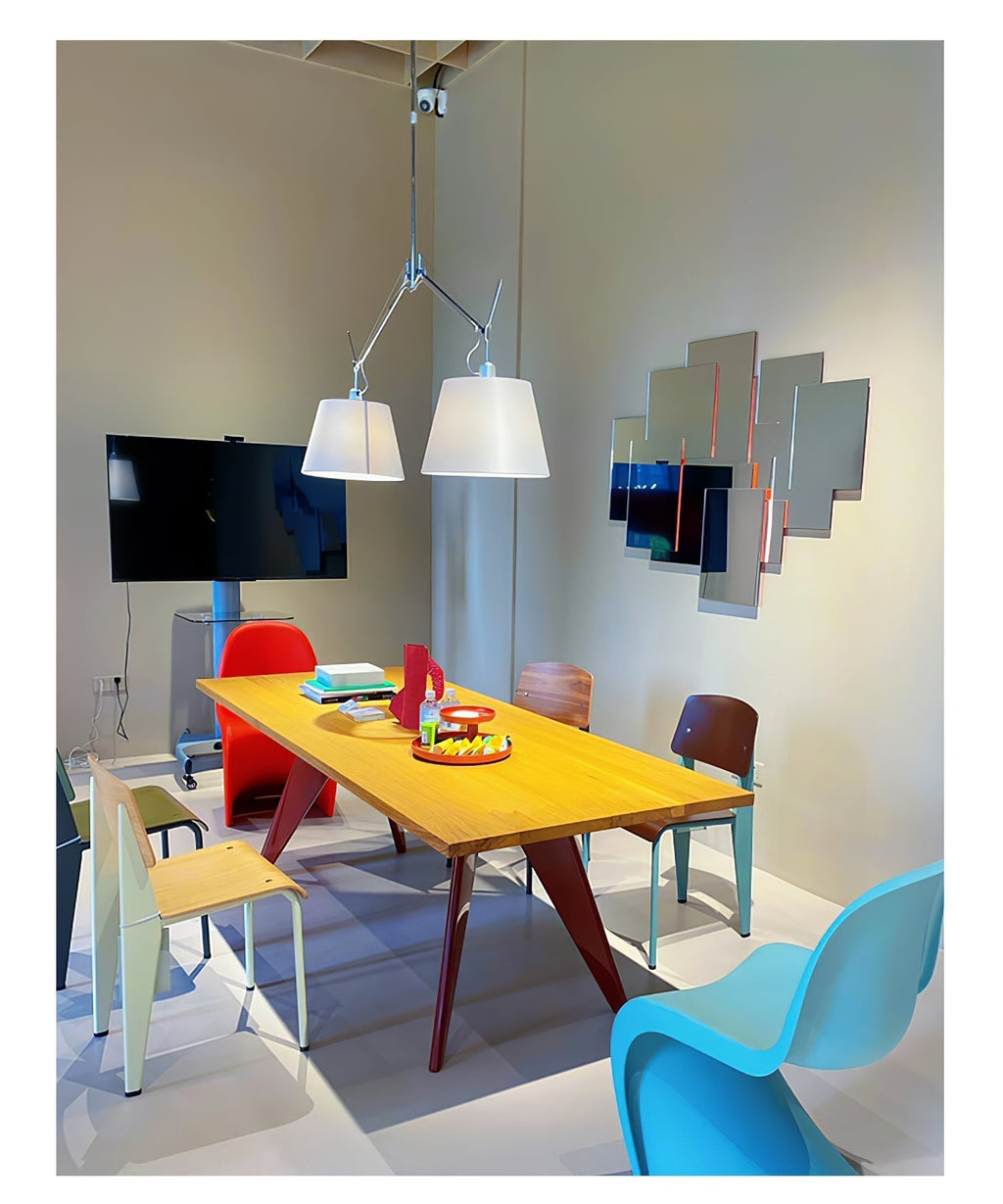 Evmirion Premium Élégance Abat-Jour Tissu Pendentif Lampe - Neutralighting