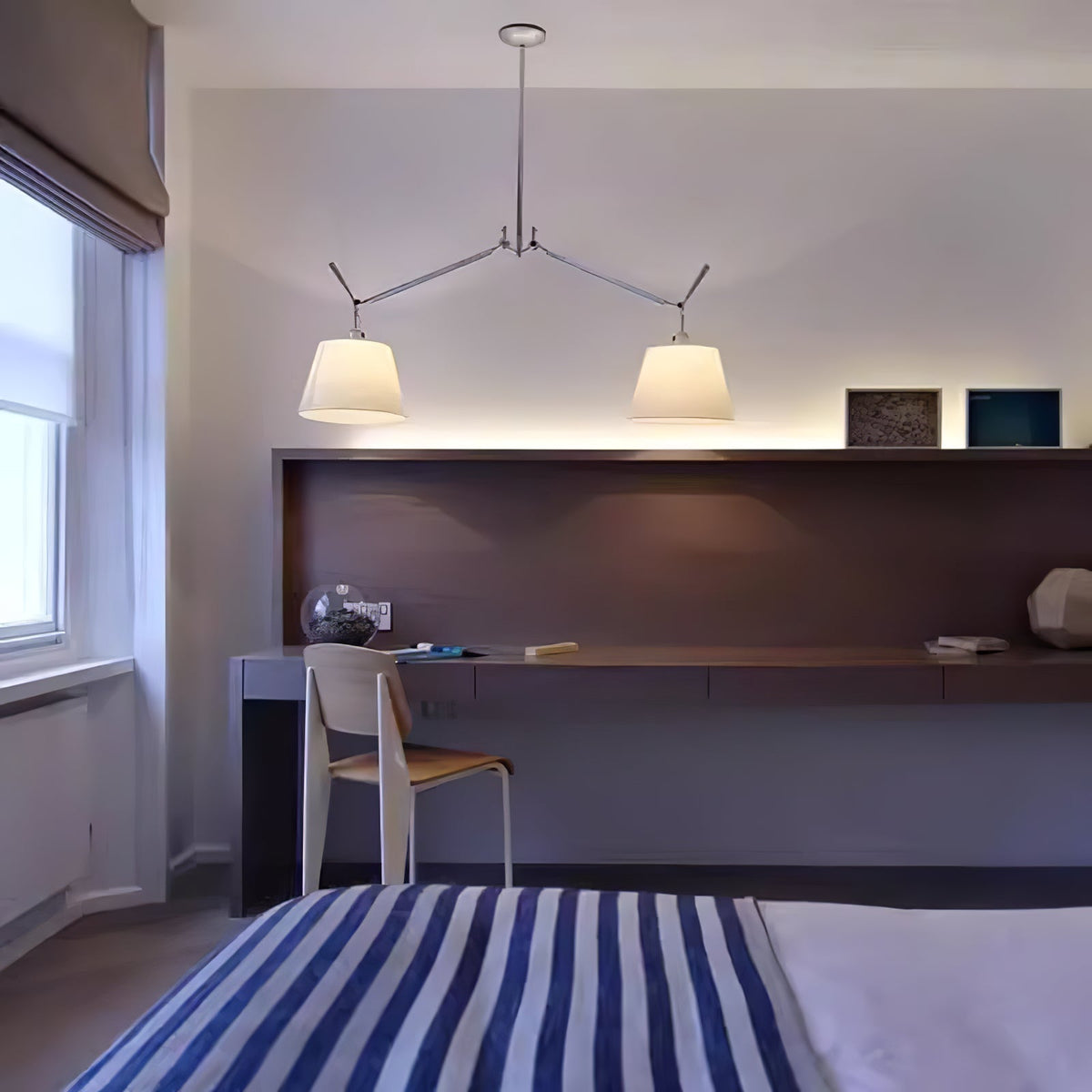 Evmirion Premium Élégance Abat-Jour Tissu Pendentif Lampe - Neutralighting