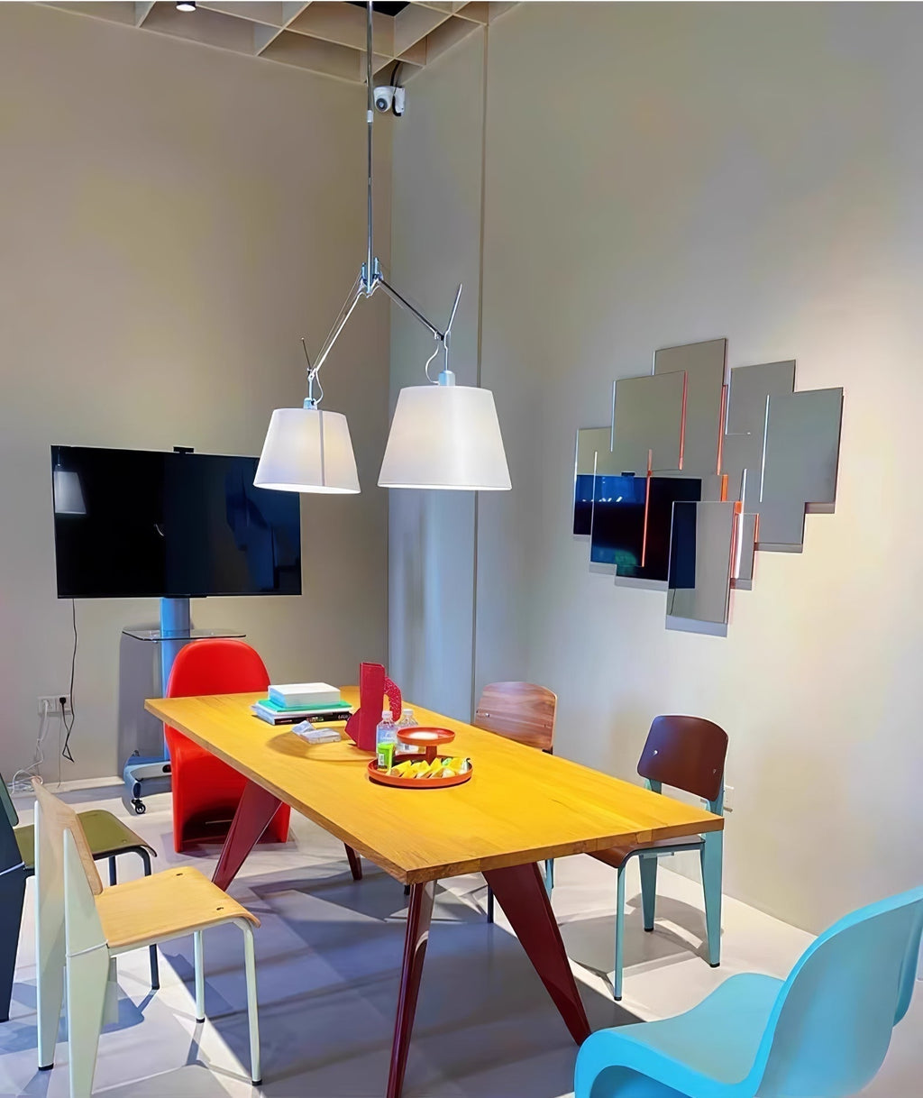 Evmirion Premium Élégance Abat-Jour Tissu Pendentif Lampe - Neutralighting