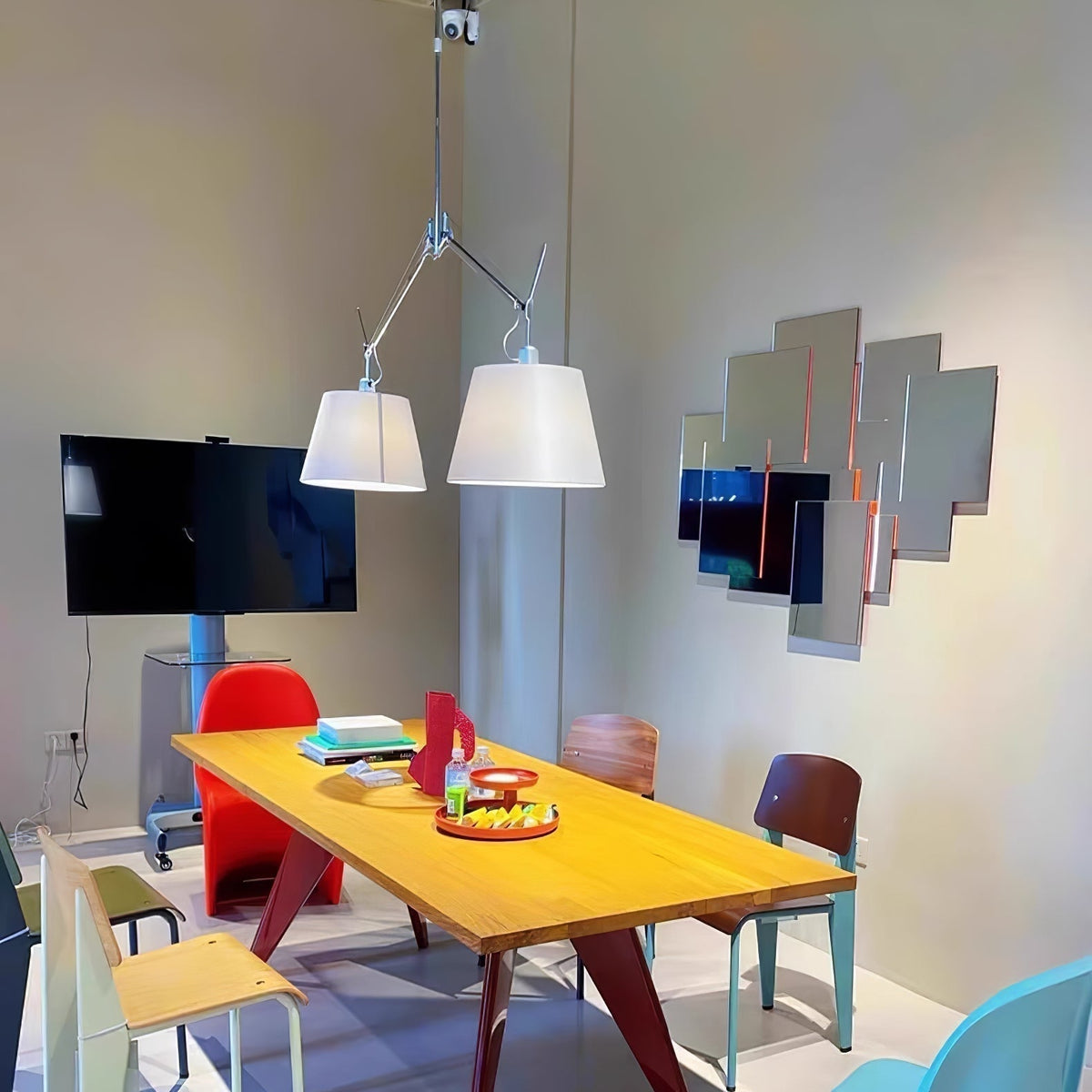 Evmirion Premium Élégance Abat-Jour Tissu Pendentif Lampe - Neutralighting