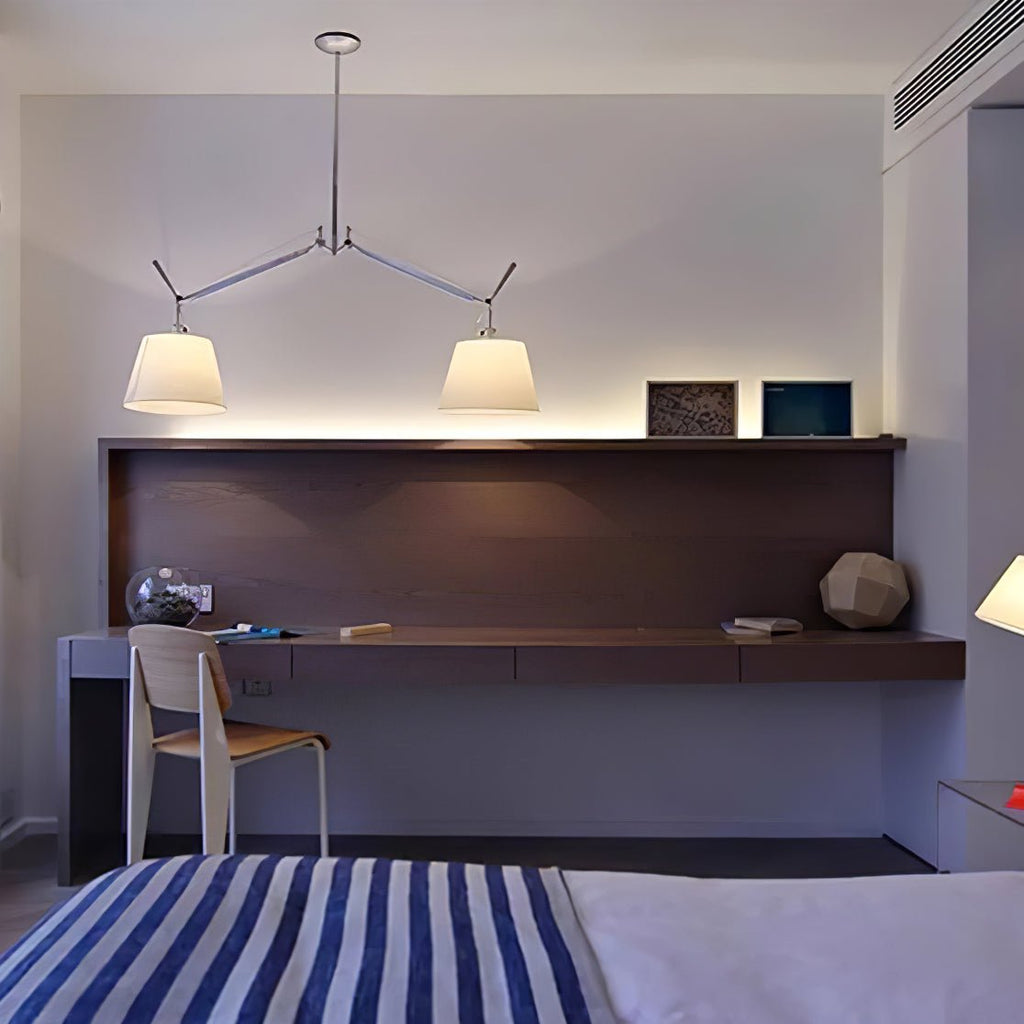 Evmirion Premium Élégance Abat-Jour Tissu Pendentif Lampe - Neutralighting
