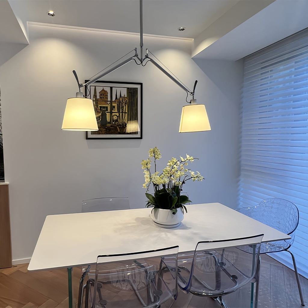 Evmirion Premium Élégance Abat-Jour Tissu Pendentif Lampe - Neutralighting