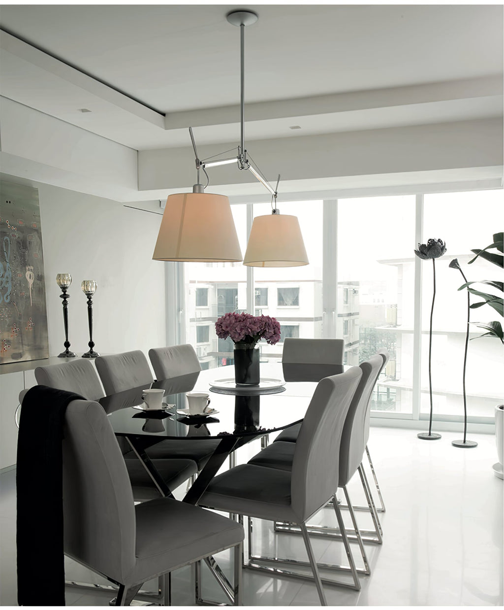 Evmirion Premium Élégance Abat-Jour Tissu Pendentif Lampe - Neutralighting