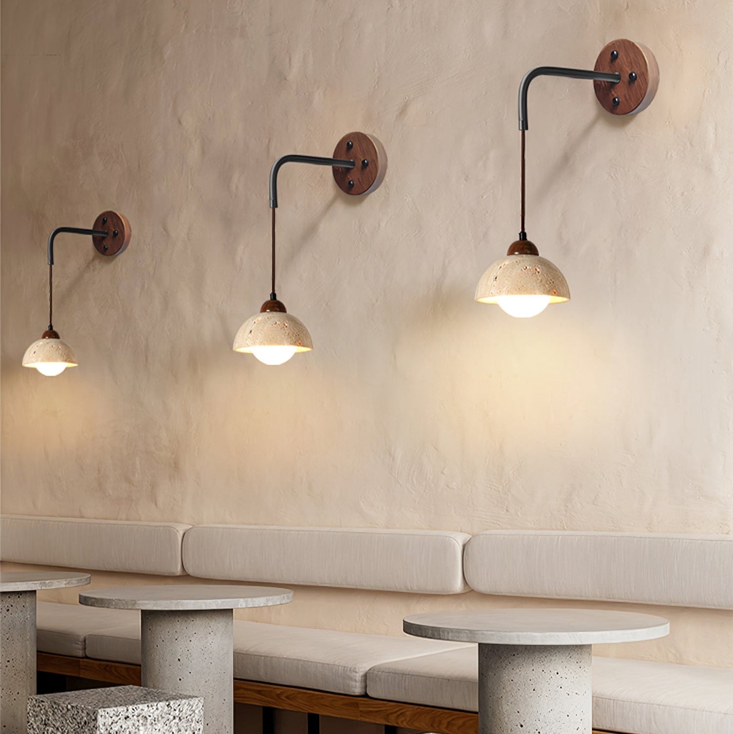 Alcarion Travertin Applique Lumière - Neutralighting