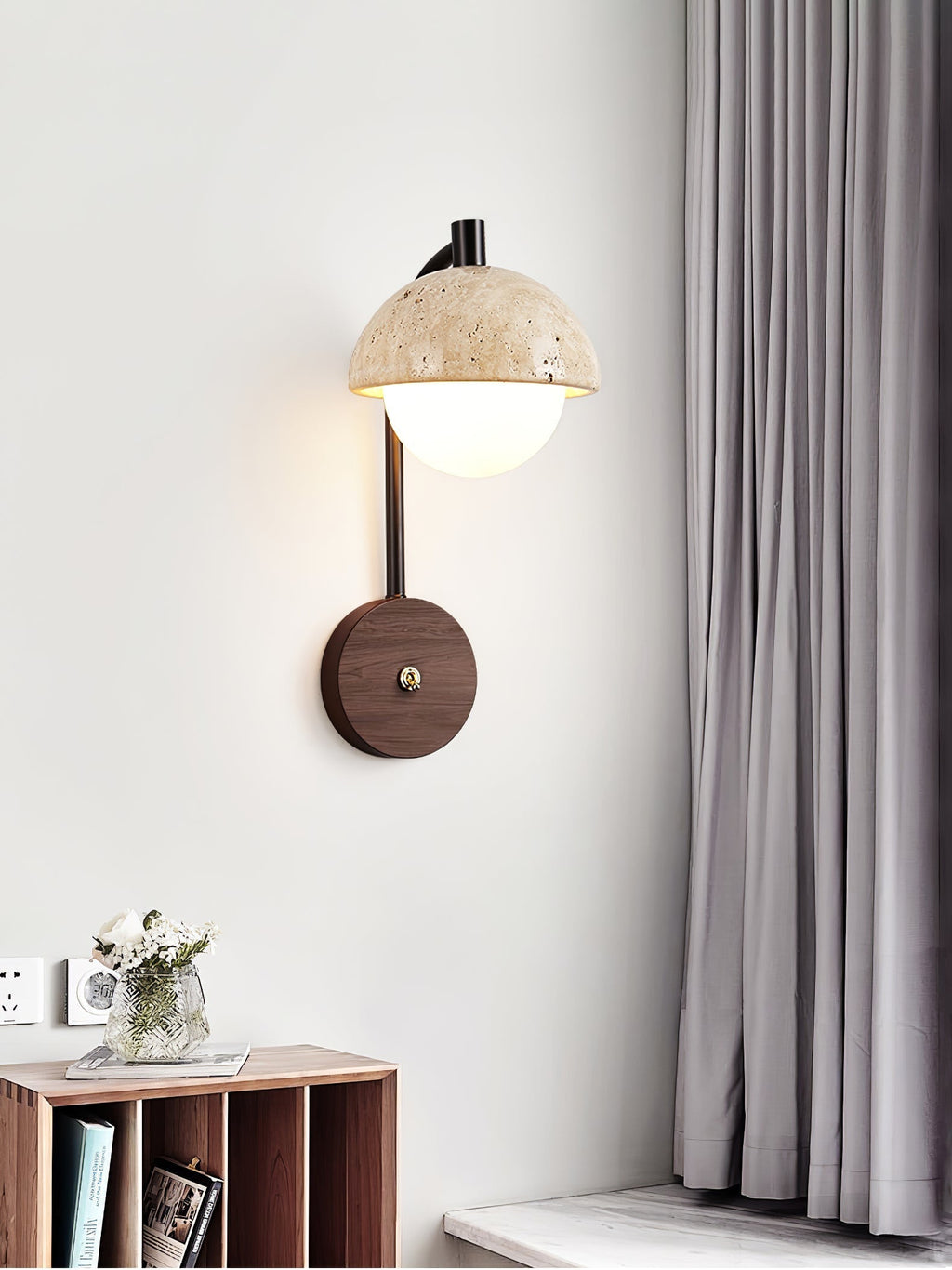 Arlo Applique Murale en Travertin - Neutralighting