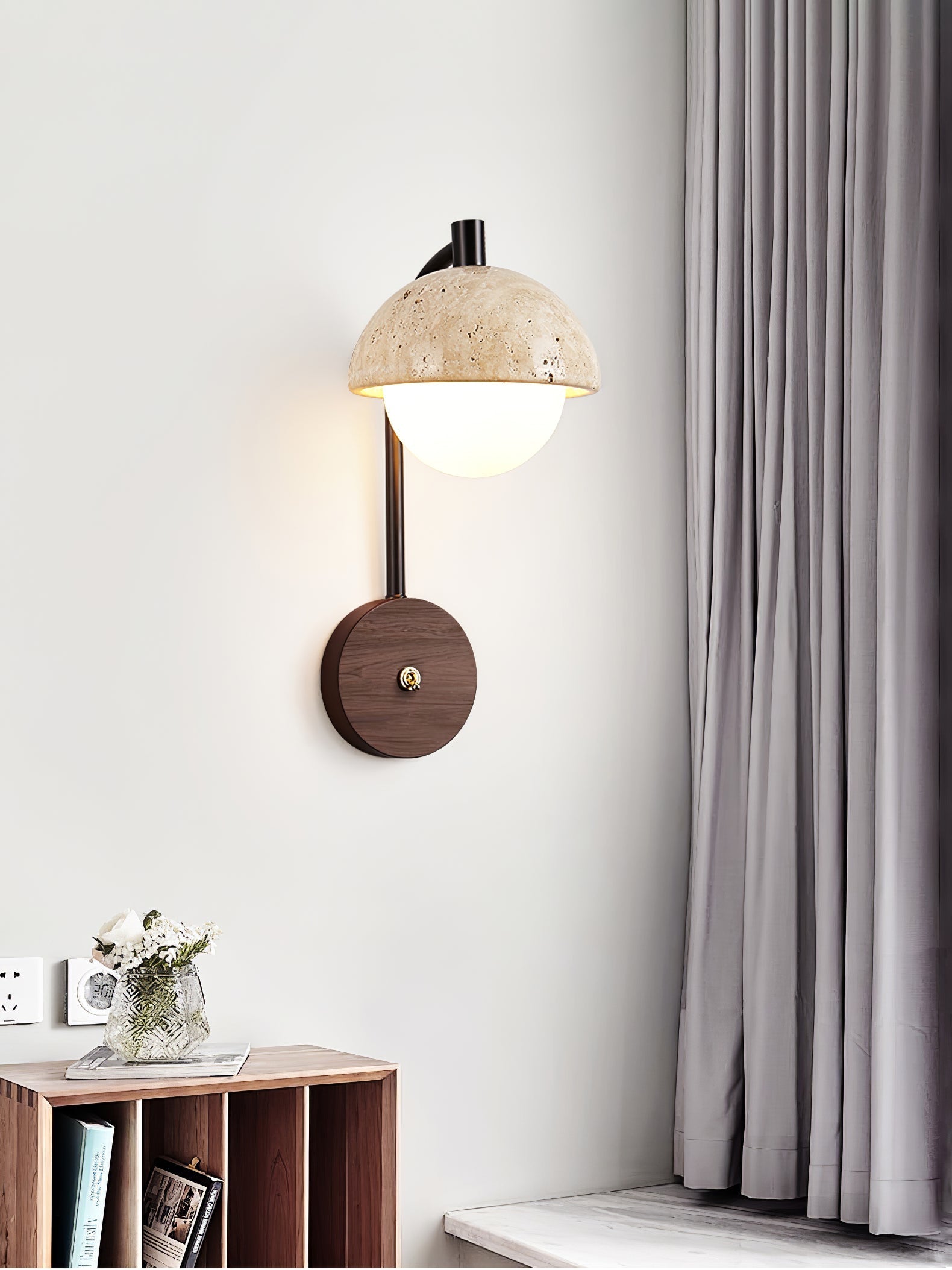 Arlo Applique Murale en Travertin - Neutralighting