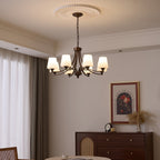 Ardena Chandelier Verre Classique Vintage Élégance - Neutralighting