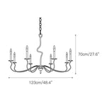 Rauduvyo Chandelier Métal Industriel Minimaliste Moderne - Neutralighting