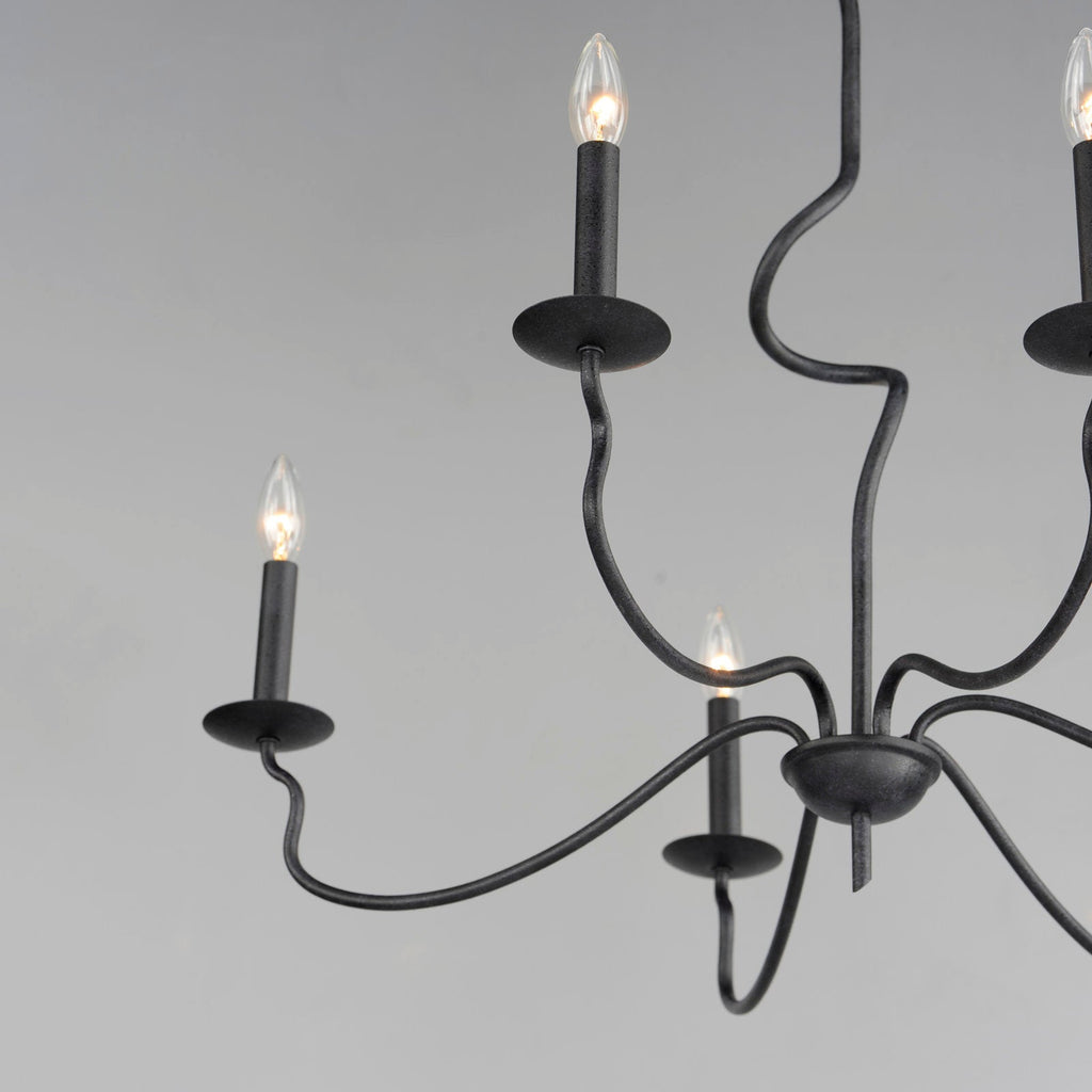Rauduvyo Chandelier Métal Industriel Minimaliste Moderne - Neutralighting