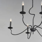 Rauduvyo Chandelier Métal Industriel Minimaliste Moderne - Neutralighting