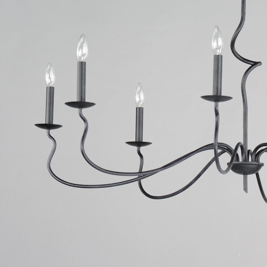 Rauduvyo Chandelier Métal Industriel Minimaliste Moderne - Neutralighting