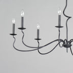 Rauduvyo Chandelier Métal Industriel Minimaliste Moderne - Neutralighting