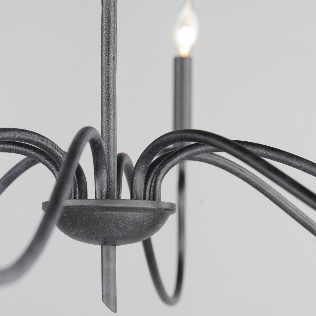 Rauduvyo Chandelier Métal Industriel Minimaliste Moderne - Neutralighting