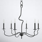 Rauduvyo Chandelier Métal Industriel Minimaliste Moderne - Neutralighting
