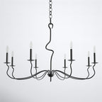 Rauduvyo Chandelier Métal Industriel Minimaliste Moderne - Neutralighting
