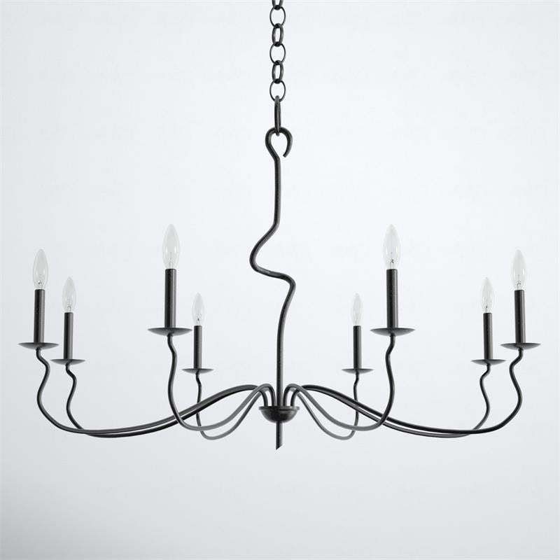 Rauduvyo Chandelier Métal Industriel Minimaliste Moderne - Neutralighting
