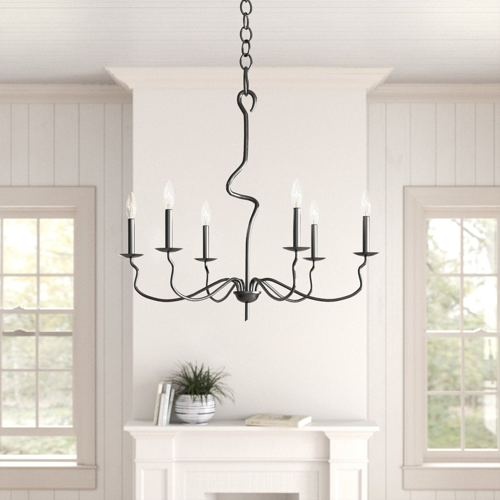 Rauduvyo Chandelier Métal Industriel Minimaliste Moderne - Neutralighting